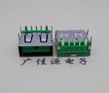 龙岩5A大电流 快充接口 USB5p绿胶芯 常规母座