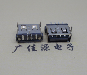 龙岩USB短体母座.超薄5.9H胶芯.移动电源接口
