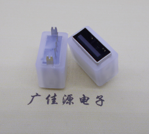 龙岩USB连接器接口 10.5MM防水立插母座 鱼叉脚