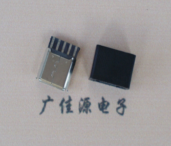 龙岩麦克-迈克 接口USB5p焊线母座 带胶外套 连接器