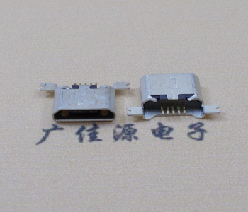 龙岩MK USB B Type 沉板0.9母座后两脚SMT口不卷边