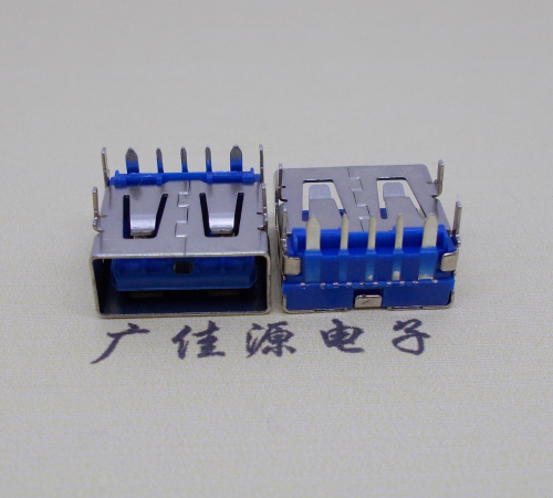 龙岩 USB5安大电流母座 OPPO蓝色胶芯,快速充电接口