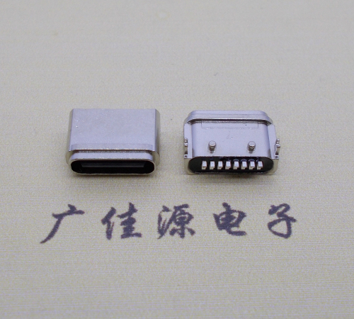 龙岩卧式有定位柱type c8p母座防水充电带数据