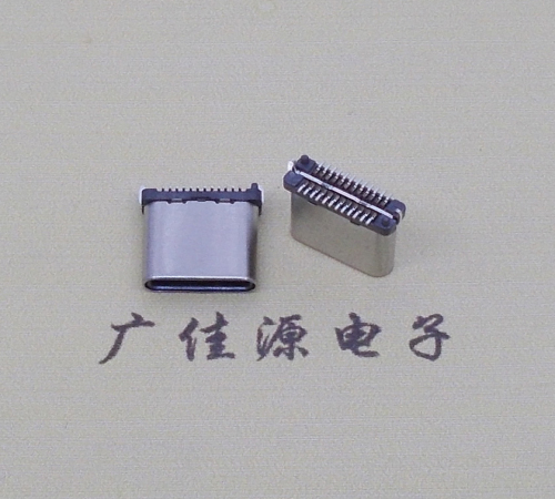 龙岩USB TYPE-C接口短体24P公头立式贴板高度H=8.0mm 高速数据传输快充电款