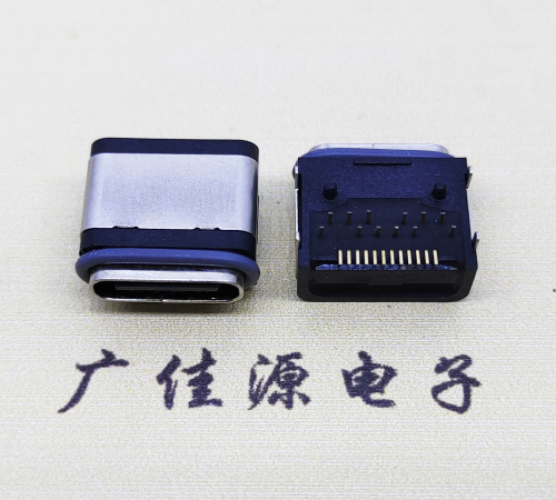 龙岩防水TYPE-C24Pin卧式母座. 额定电流3A电压20VV 
