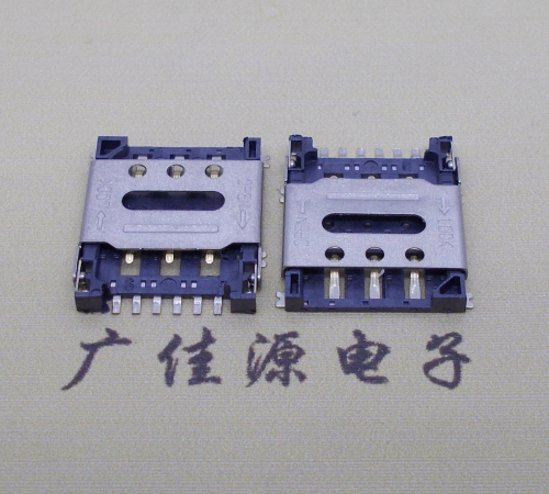 龙岩翻盖式 NANO SIM1.45H 6PIN卡座小卡槽手机内存卡