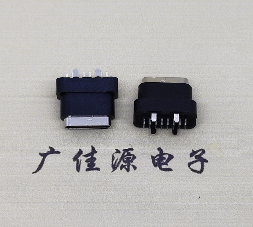 龙岩type c16pin防水连接器.点胶防水IPX7等级.立式接口母座